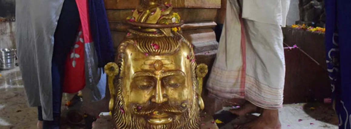 Lord Shiva Golden Head